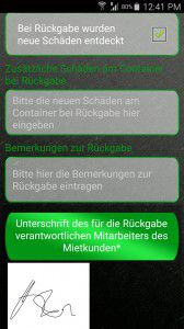 Smartphone App für Müllpresse